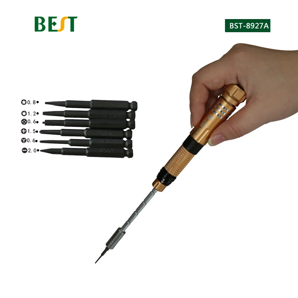 BST 8927A 6 in 1 Precision Screwdriver Set Pentalobe Phillips