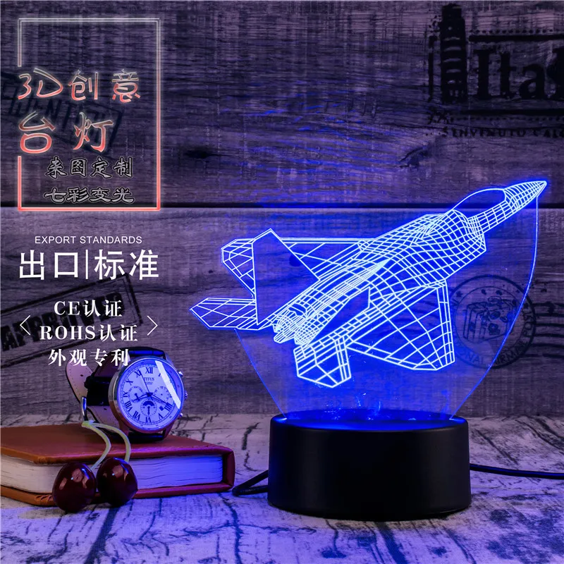 3D Led Novety освещение креативный подарок ночник настольная лампа космический