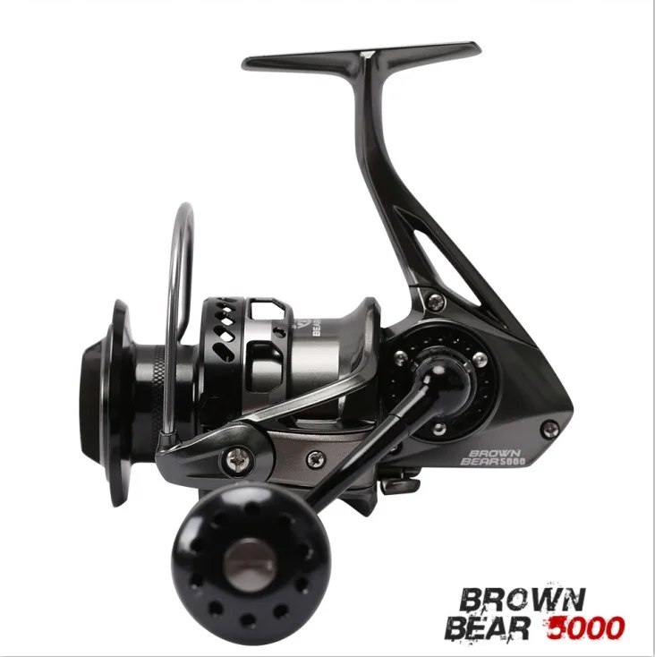 BrownBear-5000 Tsurinoya Trulinoya 12-20 кг по самой низкой цене, перетащите Мощность 9+ 1BB тапочки в виде медвежонка; Цвет Коричневый, 4000/5000/6000/7000 в соленой воде крутящаяся Катушка спиннинговая катушка для ловли рыбы в пресноводных водоемах - Цвет: BrownBear-5000
