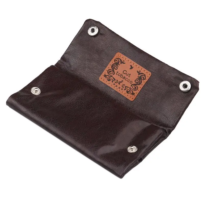 

1pcs PU Leather Tobacco Bag Portable Cigarette Rolling Pipe Bag Tobacco Pouch Case Wallet Tip Paper Holder Smoking Accessories