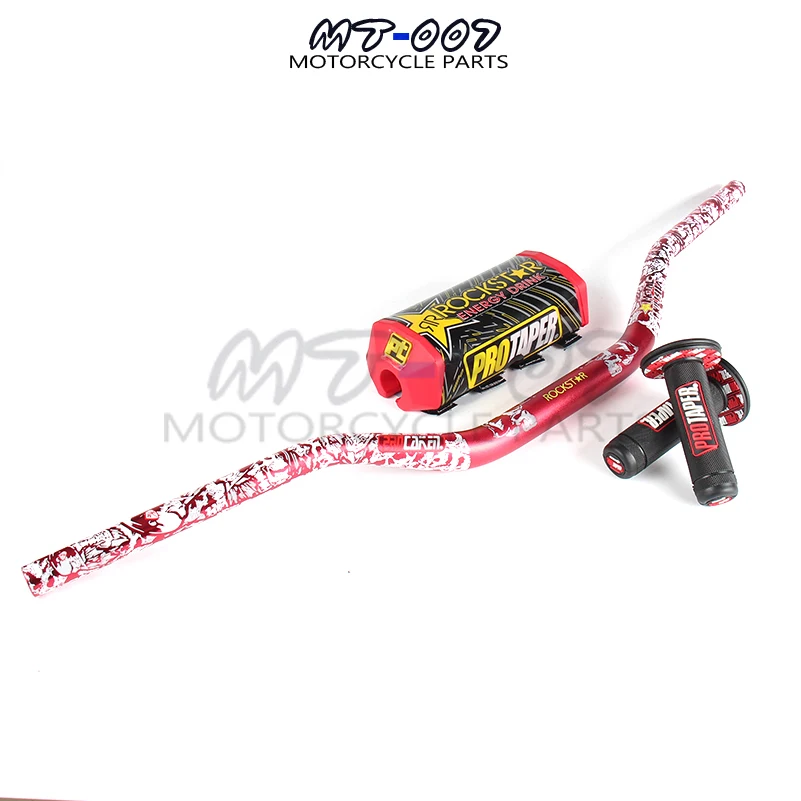 

RED 28MM MX Handlebar Bar Pad Bar handle Grips For Motorcycle Pit Dirt Bike Motocross Enduro Supermoto Racing