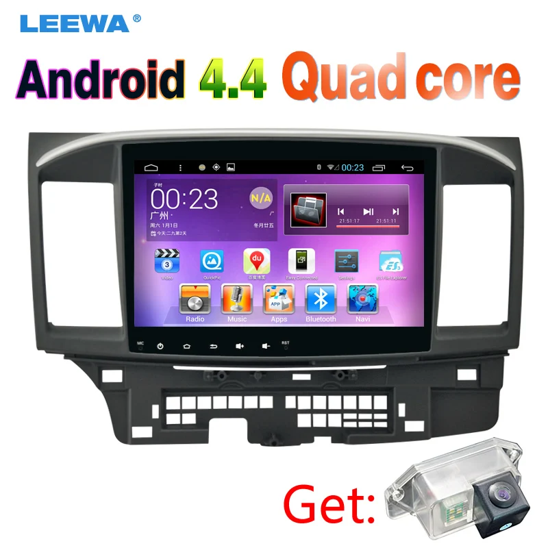 10inch Android 4 4 Car Head Unit Player With GPS Navi Radio For Mitsubishi Lancer EX