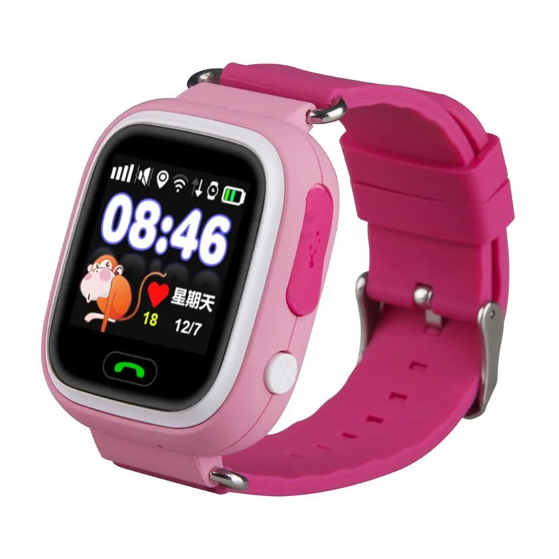 

2018 Hot Selling Q90 Child Smart Watch GPS Tracker for Kids 1.22 Touch Screen Smartwatch Anti Lost with SOS Baby Gift For boys