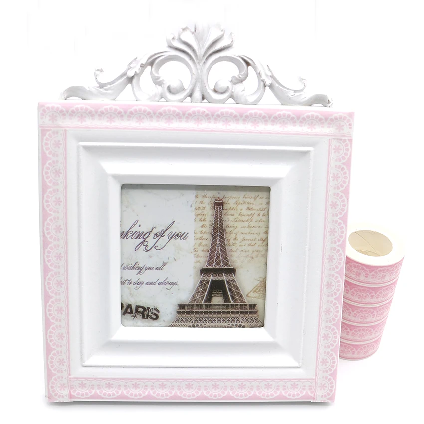 1 PCS Creative Lovely Pink Lace Washi Tape DIY Decoration Scrapbooking Planner Masking Tape Kawaii Stationery Adhesive Tape