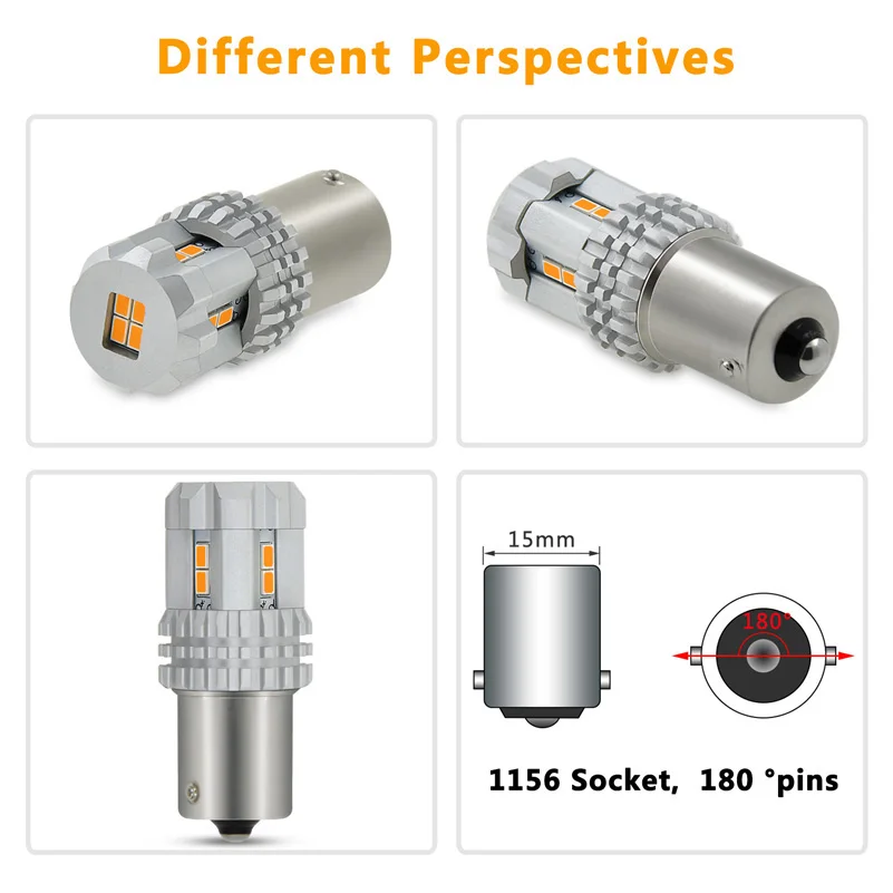 OXILAM 2Pcs 1156 Ba15s P21w LED Bulb 3020 SMD Daytime Running Light DRL 7506 Turn Signal Lights Auto Lamp Car Lights Yellow OXILAM 2Pcs 1156 Ba15s P21w LED Bulb 3020 SMD Daytime Running Light DRL 7506 Turn Signal Lights Auto Lamp Car Lights Yellow