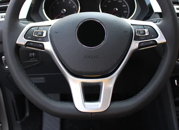 

For VW Volkswagen Jetta MK6 2016-2019, Polo 2019 2020 Colorful Steering Wheel Buttons Decoration Cover Trim Car Styling