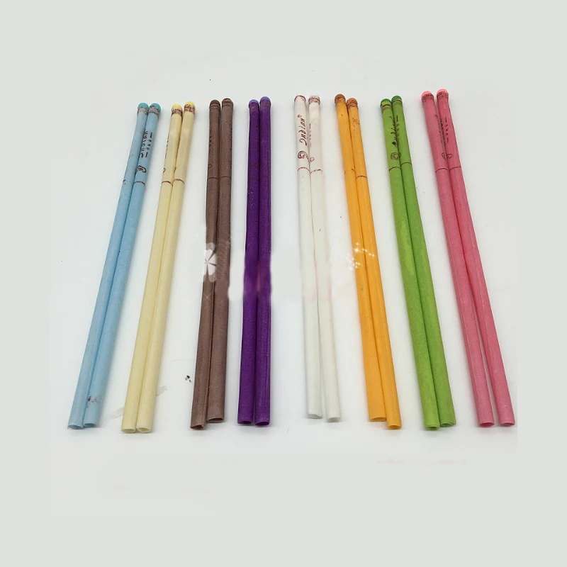 

100Pcs/Set Indian Ear Cleaner Wax Removal Ear Candles Treatment Care Healthy Hollow Cone Straight Mouth Candlestick Random Color