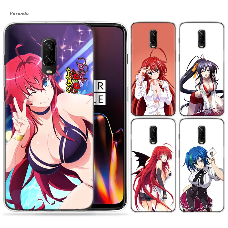 

High school dxd Anime Cartoon Case Shell for Oneplus 7 5G 6 6T Pro Coque Soft TPU Rubber Case Cover Accessory Fundas Capa