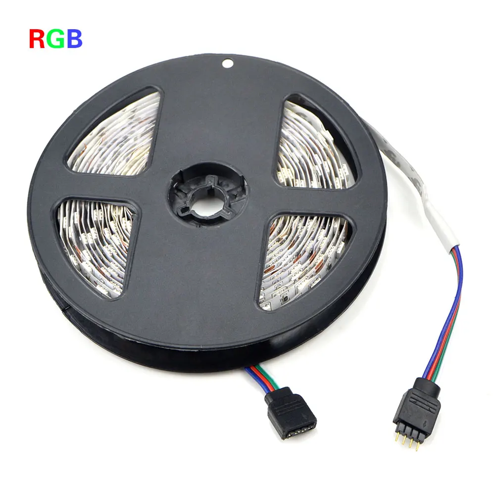 11 цветов 5050 SMD светодиодный светильник 5 м 12 в RGB RGBW RGBWW водонепроницаемый декоративный светильник 60 Светодиодный s/M желтый, розовый, голубой - Испускаемый цвет: RGB