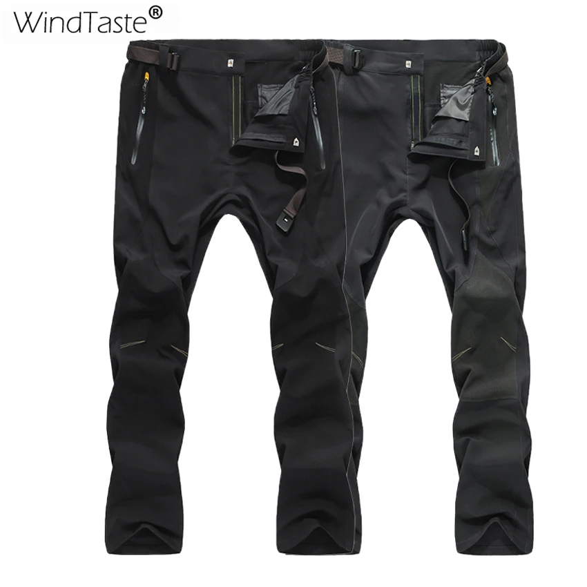 

Windtaste Men's Pants Summer Quick Dry Elastic Water Repellent Ultra-thin Outdoor Sport Trousers Men Hiking Trekking Pants KA122