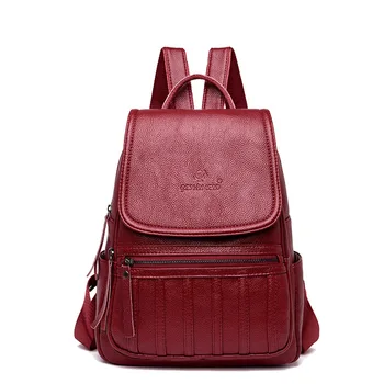 

2019 New Fashion Women Backpack Female Leather Backpack Women School Bags Ladies Travel Back Pack Mochila Feminina