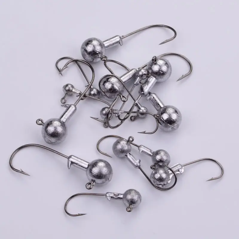 

3.5g/5g/7g/10.5g lead Jig High Quality Lure Hard Baits Soft Worm Fishing Tackle Lead Head Hook Jigs Bait Fishing Hooks