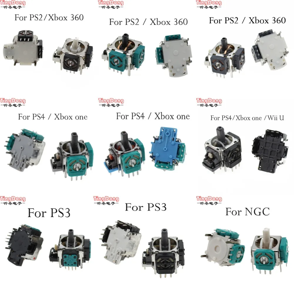 Для Sony Dualshock 4 PS4 PRO PS2 PS3 Slim Controller 3pin 3d Рокер ось джойстика аналоговый сенсор