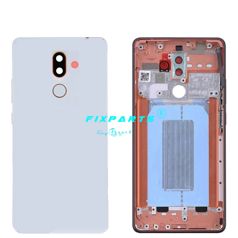 Оригинальный Новый чехол для Nokia 7 Plus задняя крышка аккумулятора металлический