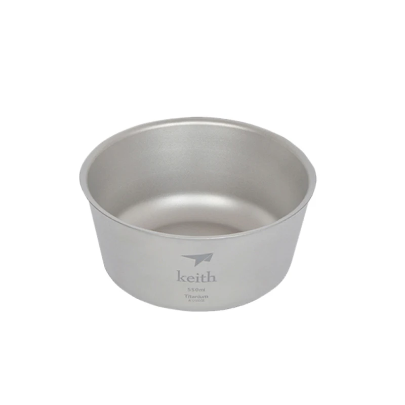 Keith 550 ml Titanium tazón camping tazón exterior Ti5321/Ti5322 Keith 550 ml Titanium tazón camping tazón exterior Ti5321/Ti5322