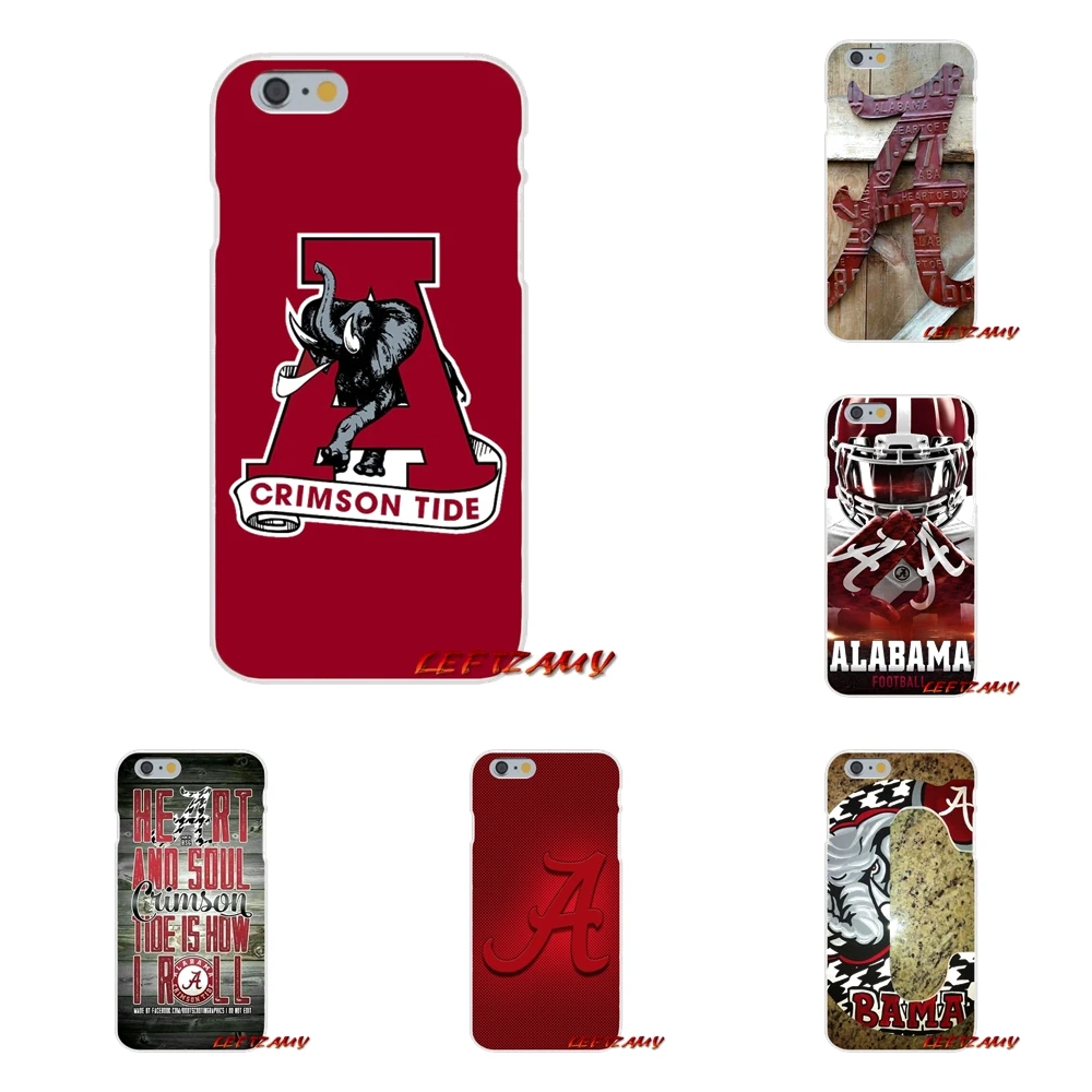 

For iPhone X XR XS MAX 4 4S 5 5S 5C SE 6 6S 7 8 Plus Accessories Alabama Crimson Tide Accessories Phone Shell Covers