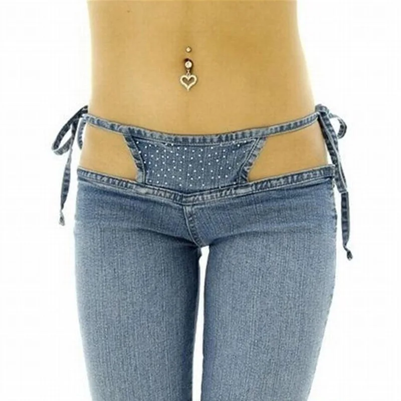 Online Buy Wholesale high waist thong jeans from China high waist thong