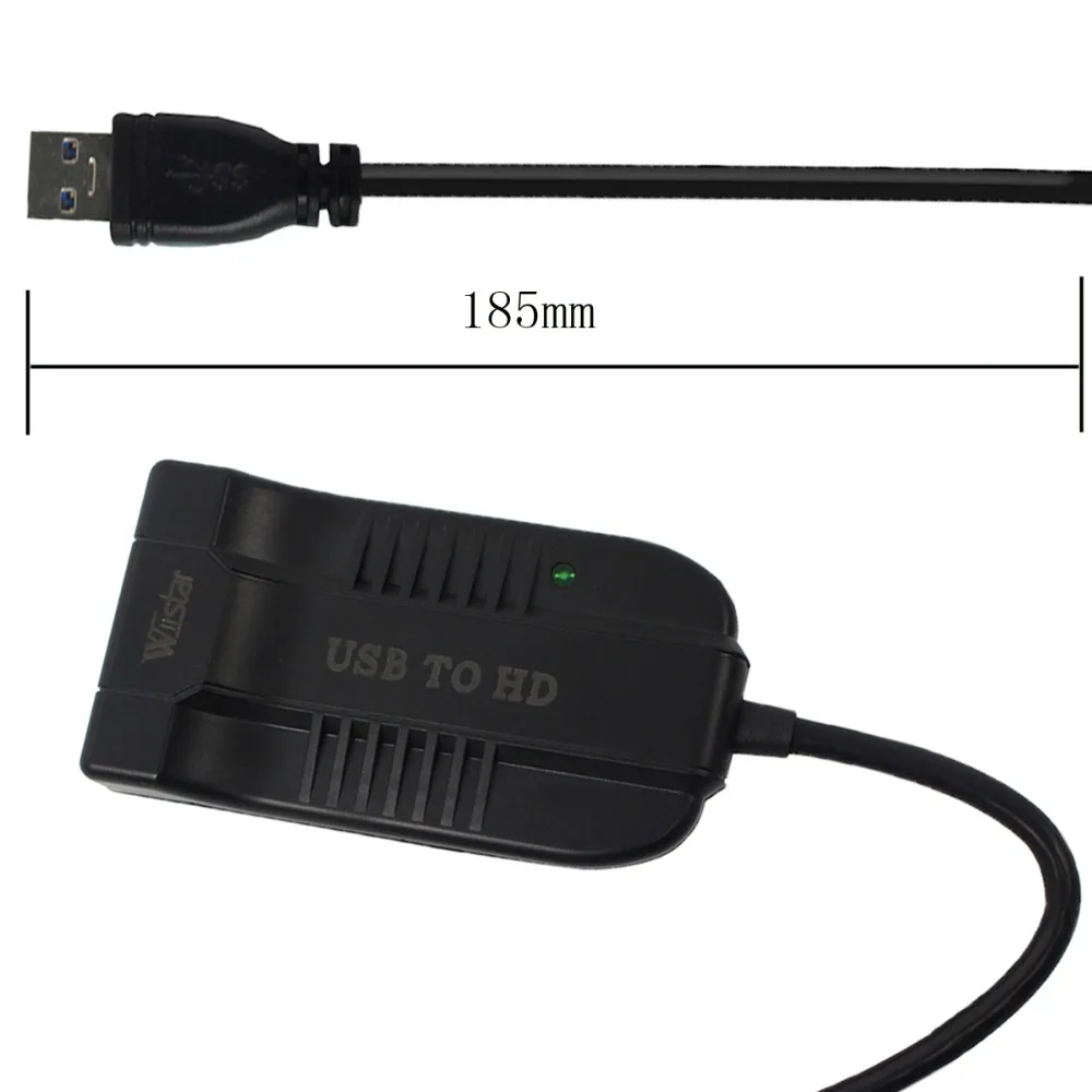 Wiistar USB3.0 преобразователь в HDIM HD 1080P USB HDMI аудио видео адаптер для HDTV Windows7/8|Кабели