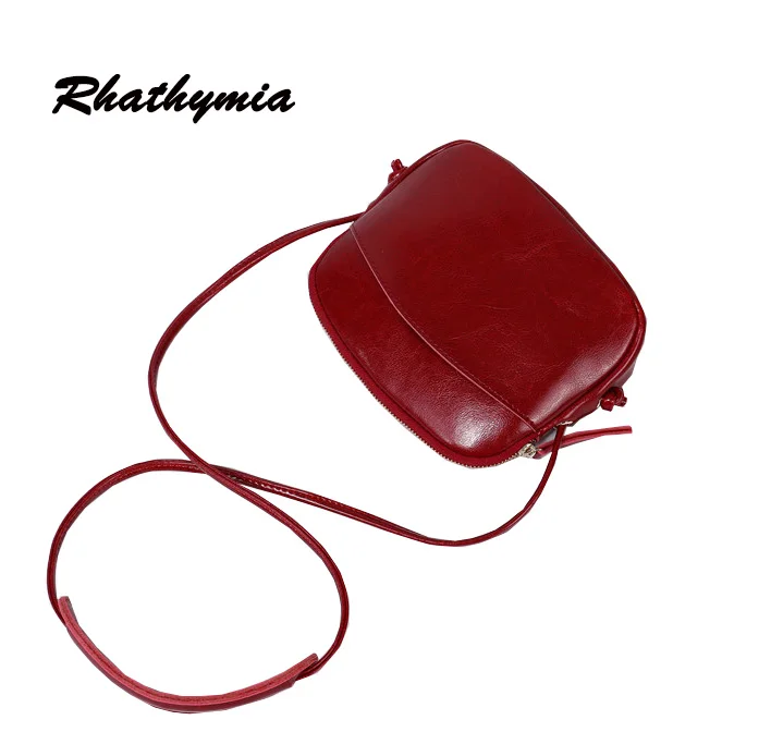 2017 new arrive women messenger bags genuine leather high quality mini bag red