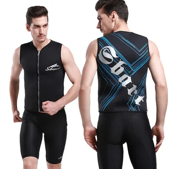 

2019 Neoprene Wetsuits For Surfing Boating Snorkelling Swimming Black Printed 3mm Men Women Premium Zipper Vest Sports Suit