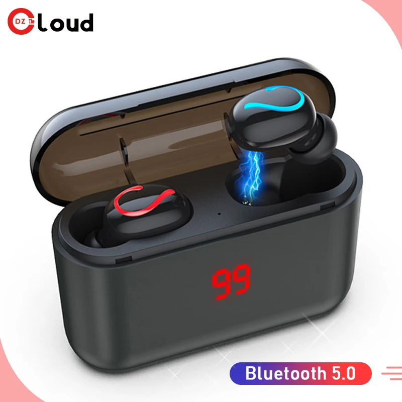 

New TWS Wireless Bluetooth earphones Battery display ln-ear earphone stereo sport true wireless earbuds For all mobile phones