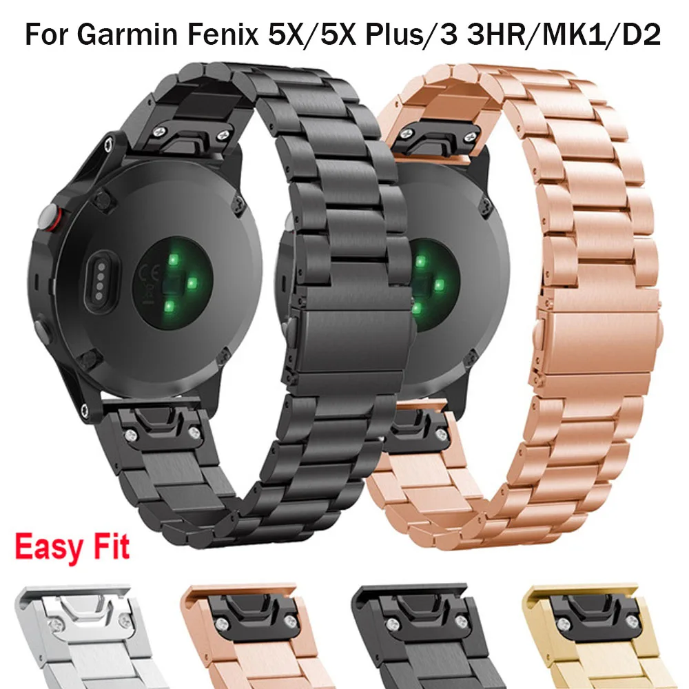 Металлические ремешки из нержавеющей стали для Garmin Fenix3/Fenix 3 HR замена Смарт часы браслет для Garmin Fenix 5X Plus Watch