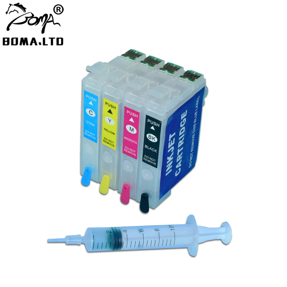 

BOMA.LTD 206 T206 XP 2101 Bulk Ink Cartridge With Single Chip For EPSON Expression XP-2101 XP2101 Printer T2061 - T2064