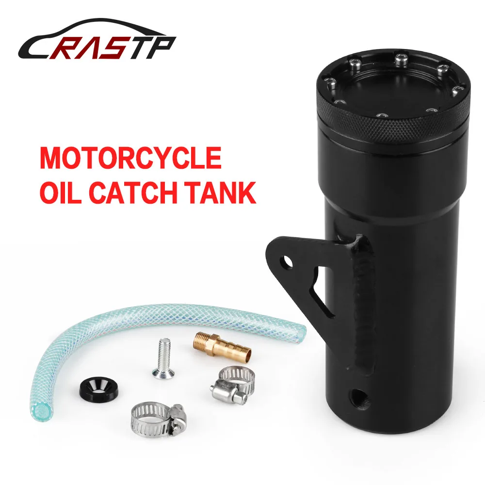 

RASTP - Universal Motorcycle Styling Oil Catch Tank High Quality Aluminum Alloy Coolant Reservoir Fuel Can for Honda RS-OCC013