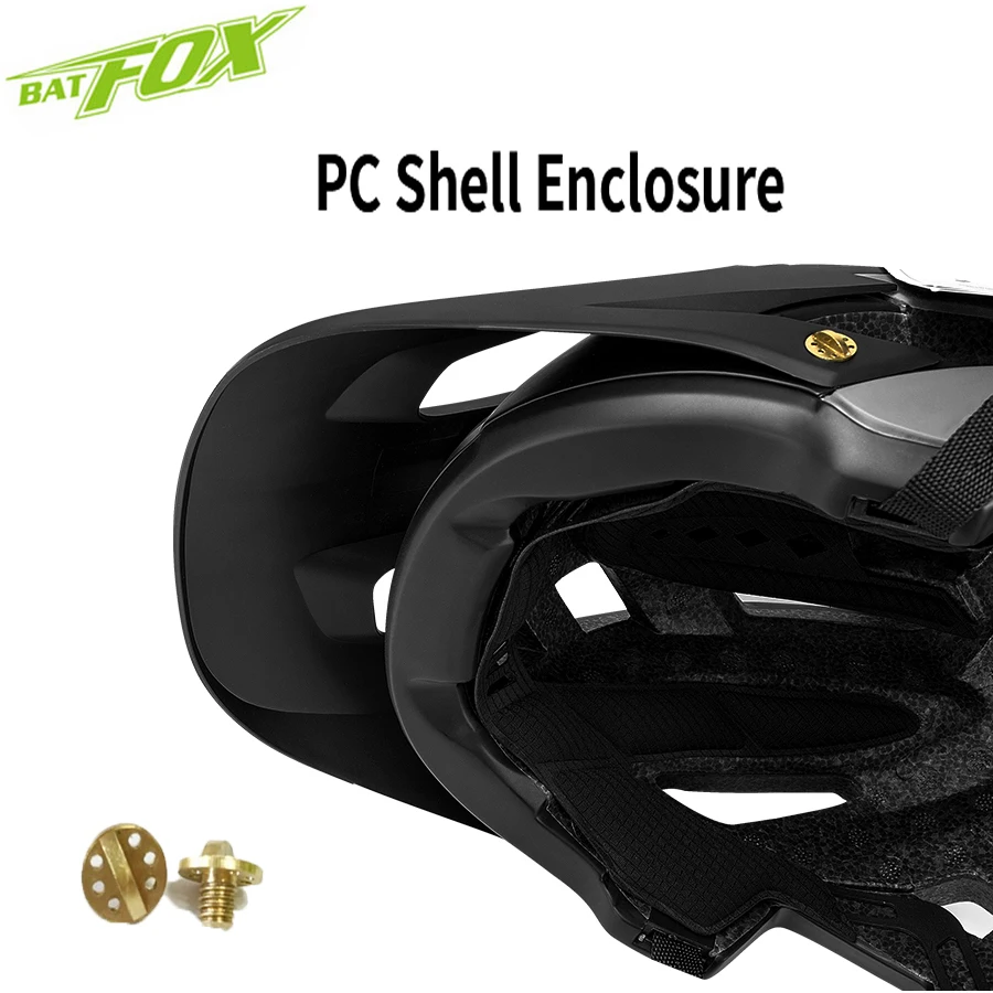BATFOX Cycling Helmet Men Women MTB Bike Helmet Pink Bicycle Mountain Road Cycling Safety Outdoor Sports  Big Visor Helmet