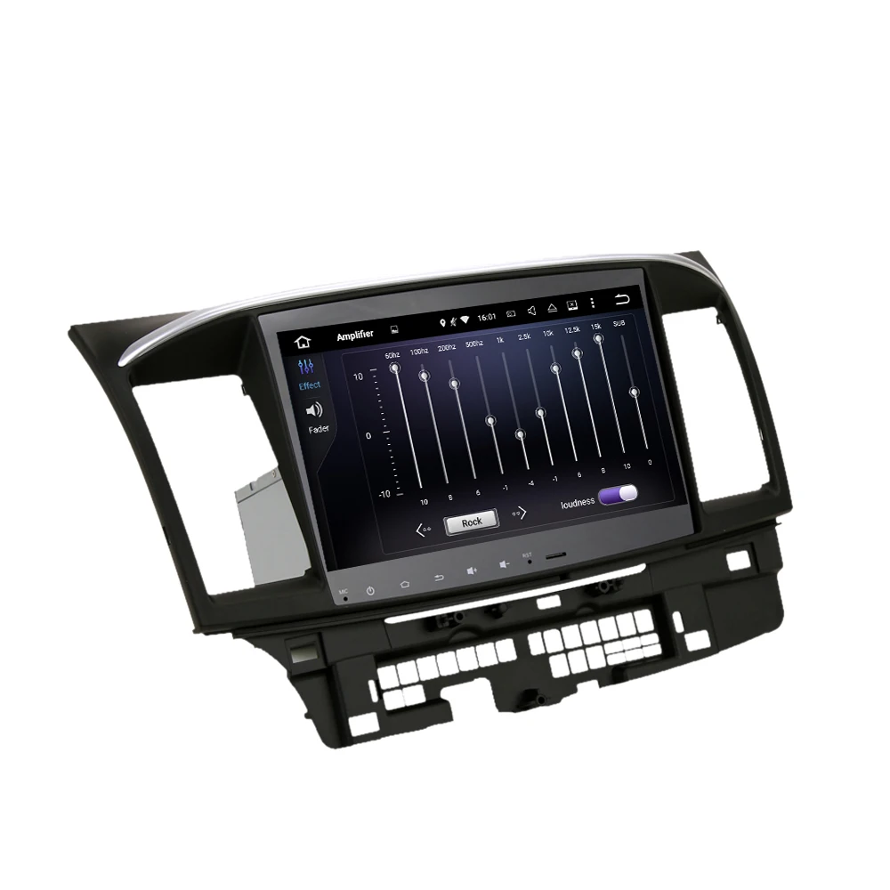 Sale android 8.0 car GPS radio for Mitsubishi Lancer autoradio navigation head unit multimedia 4Gb+32Gb 64bit PX5 8-Core 10