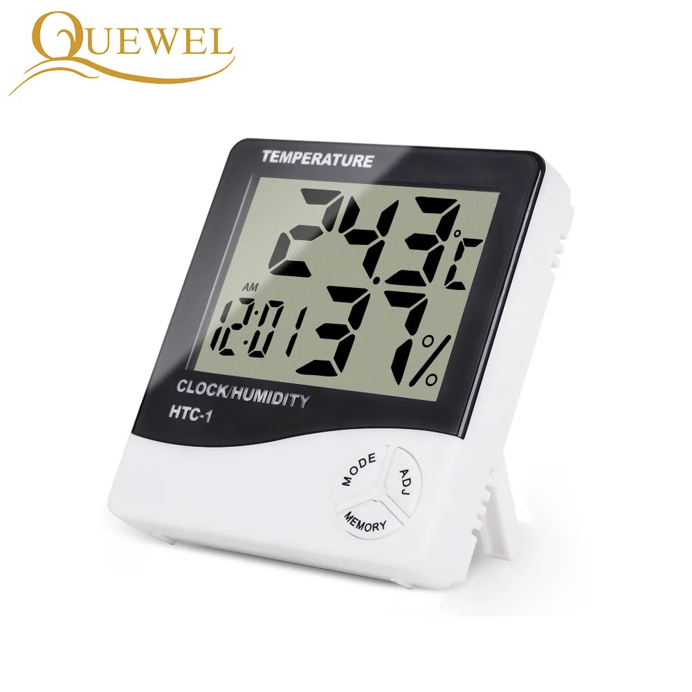 

Eyelash Digital Thermometer Hygrometer Eyelash Extension Electronic LCD Temperature Humidity Lashes Meter Weather Station Clock