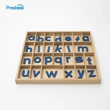Baby font b Toy b font Montessori Movable Alphabets Box Letters Wood for Early Childhood Education