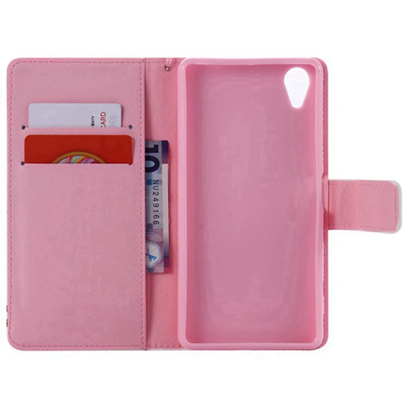 Кожаный чехол книжка для Sony Xperia M2 S50H D2302 D2303 M5 E5603 XA F3111 F3113 F3115 высококачественный