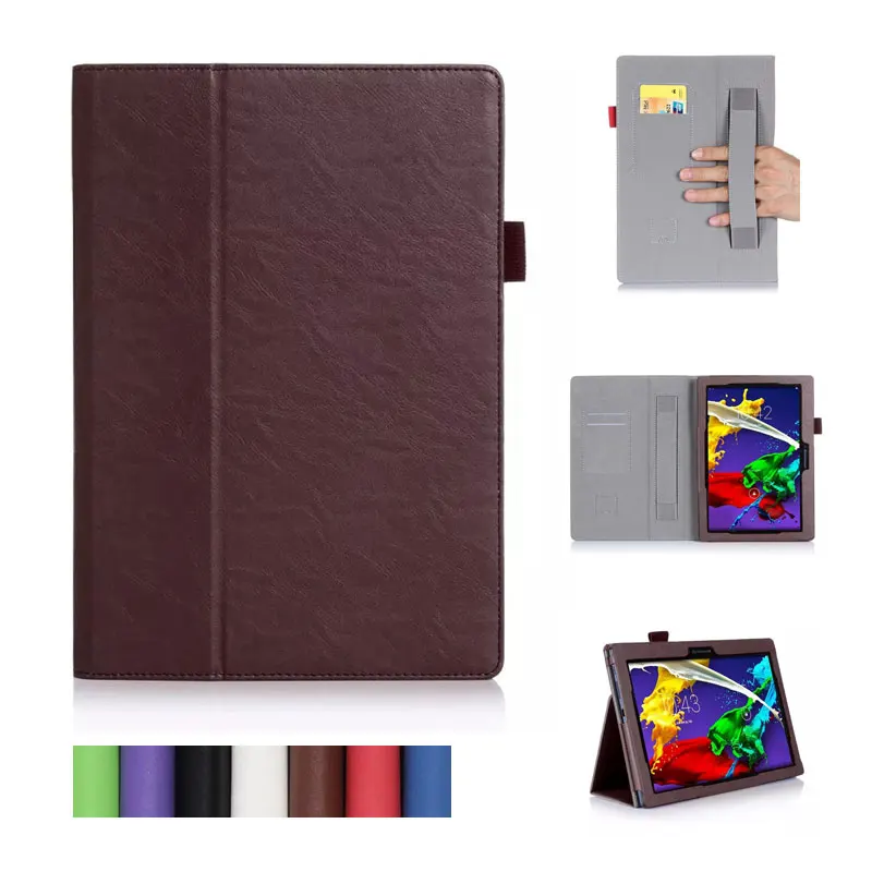 

For Tab3 10 business X70F Flip Cover For Lenovo Tab 2 A10-30F A10-30 A10 70 TB3 X70L Cases Case Hand Strap Cases Case