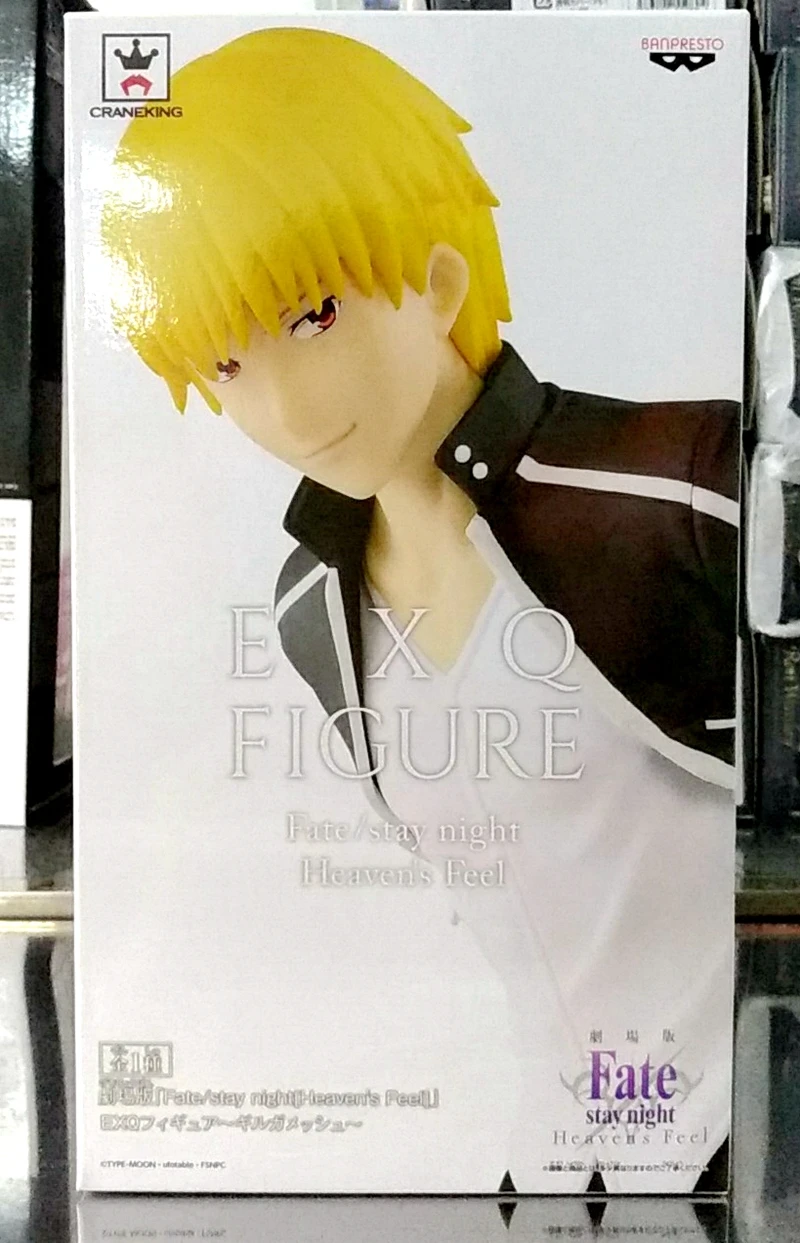 WSTXBD Оригинальная фигурка BANPRESTO из фильма Fate/Take night Небеса на ощупь EXQ Gilgamesh игрушки