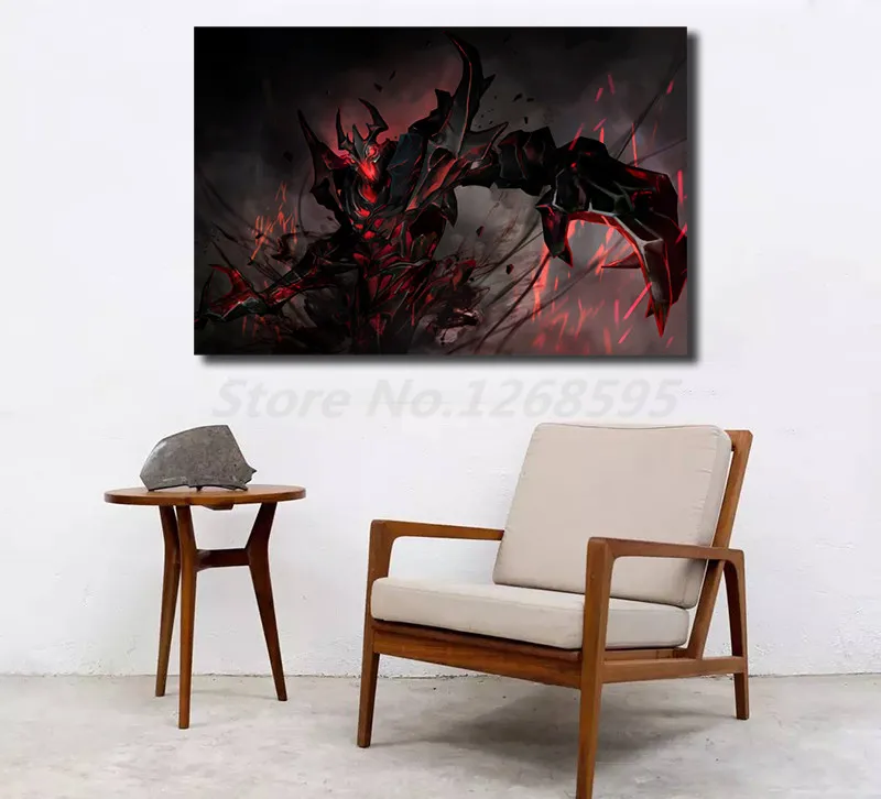 Dota 2 Shadow Fiend обои HD Wall Art Холст постер и печать холст Картина декоративная картина