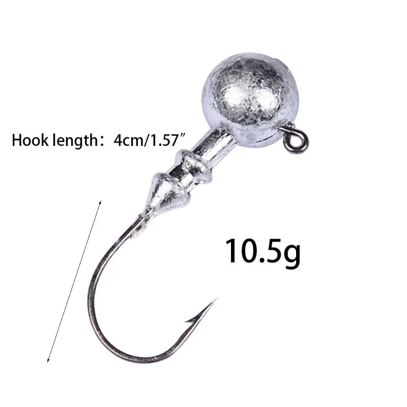 

Mini Lead Ball Sharp Hook Fish Tackle Bait Lure Float Round Ball Head Gamakatsu Jigging Hook Fishing Accessory