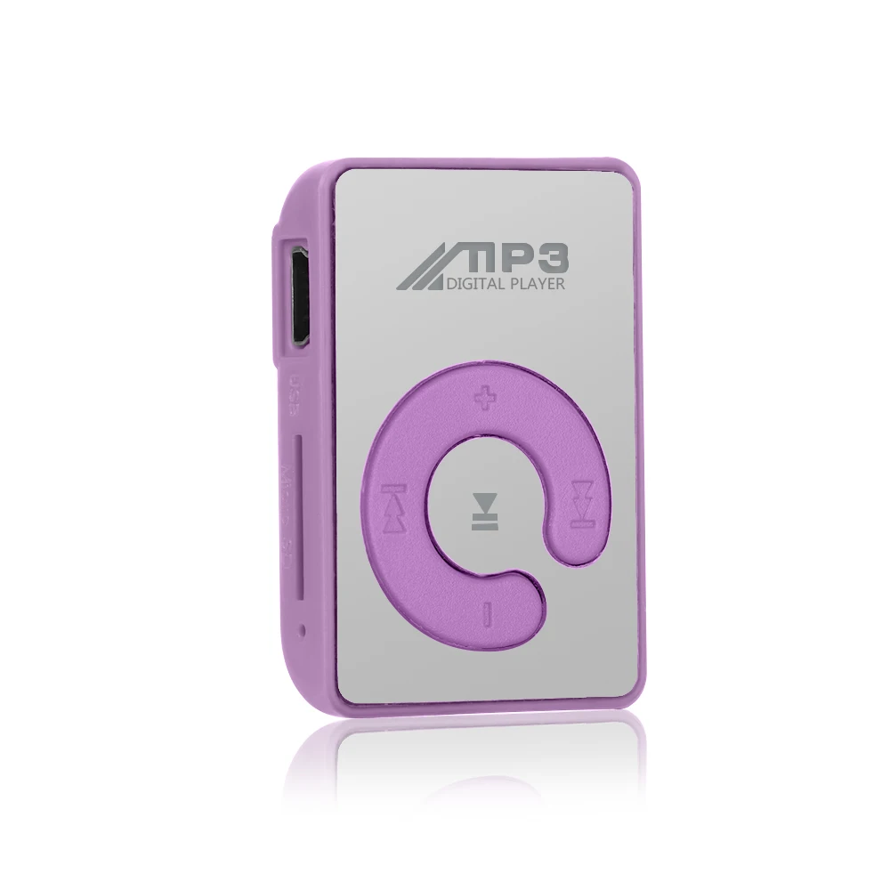 1 шт. зеркальный зажим USB цифровой Mp3 музыкальный медиаплеер Поддержка 1-8 Гб SD TF карта подарок мини размер встроенный литиевый аккумулятор - Цвет: Z1