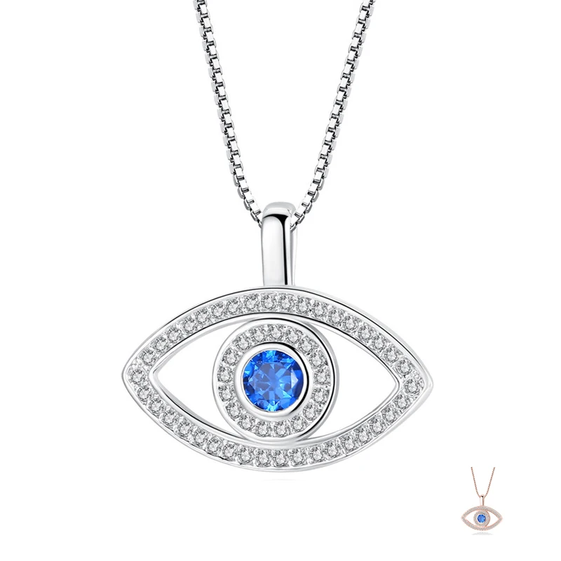 New Arrival Exaggerated Lucky Blue Eyes Necklace Devil Eye Personality Fashion Pendant Necklace Statement Jewelry for Women N333 (11)