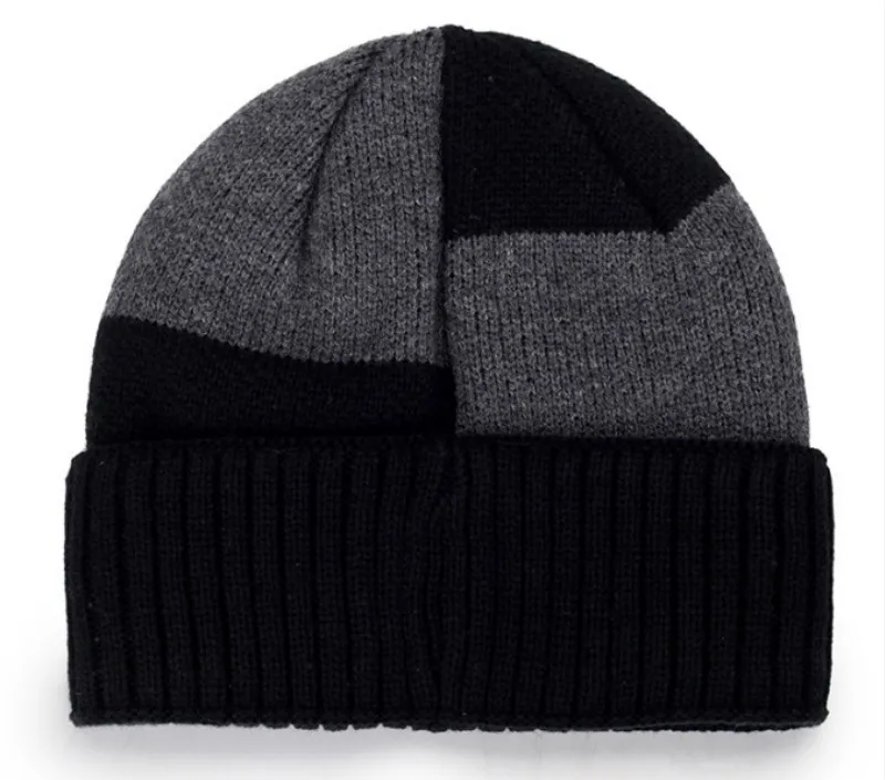 Утолщенная теплая зимняя шапка, шарф, комплект для мужчин, модная флисовая подкладка, шарф и шапка, наборы мужской плюс бархат теплые на зиму аксессуары
