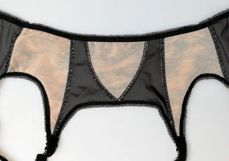 Кожаный черный цветочный кружевной бантик Марля сексуальный бюстгальтер стринги 2 шт. набор для женщин винтажное белье 3 шт. Комплект подвязок пояса для чулок