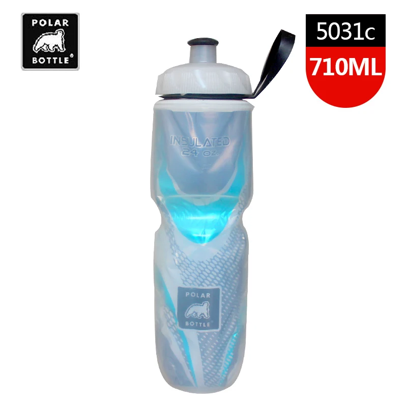 Полярный Бутылка Polar bear бутылка для воды горная дорога велосипедного спорта мужская сумка холодный лед чашки Бег Открытый велосипедов подго - Цвет: 710ML 5031C