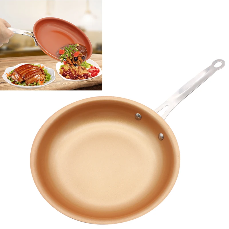 Non stick Copper Frying Pan with Ceramic Coating and Induction Cooking