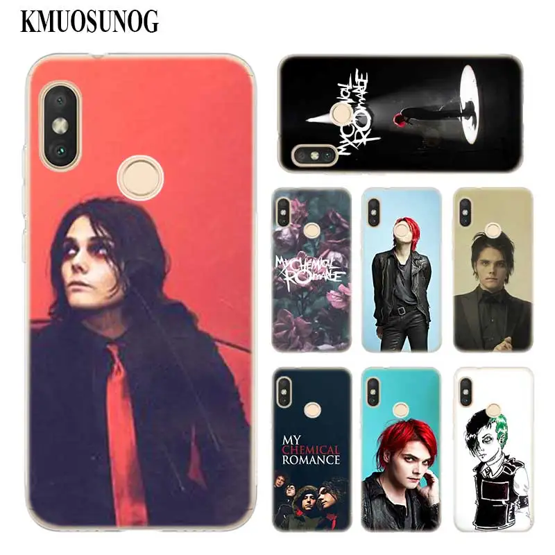 

Transparent Soft Silicone Phone Case my chemical romance for Xiaomi A2 8 F1 Redmi S2 Note 4X 5 6 5A 6A Pro Plus Lite