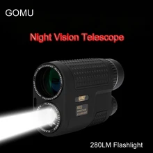 GOMU 8x32 монокулярный телескоп ночного видения Многофункциональный Компактный телескоп область Встроенный перезаряжаемый фонарик для охоты
