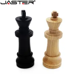 JASTER деревянные шахматы usb флеш-накопитель Кленовая ручка привод 4 ГБ 8 ГБ 16 ГБ 32 ГБ 64 ГБ USB 2,0 подарок