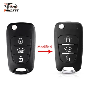 

Dandkey Replacement Flip Folding Car Key Shell For Hyundai I30 IX35 For Kia Sportage K2 K5 Auto Key Case TOY40 Blade New Style