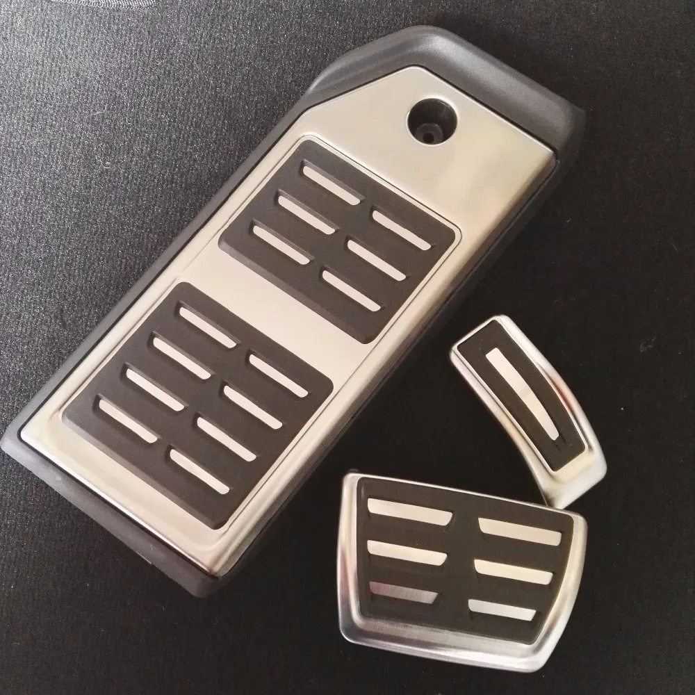

TTCR-II Car Accessories Accelerator Gas Brake Footrest Pedal For Audi New Q7 2016 2017 AT LHD Sticker Styling Plate Pad Cover