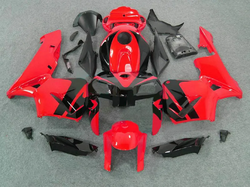 Литьевой формованный обтекатель комплект для Honda CBR600RR 05 06 красный черный набор 2005