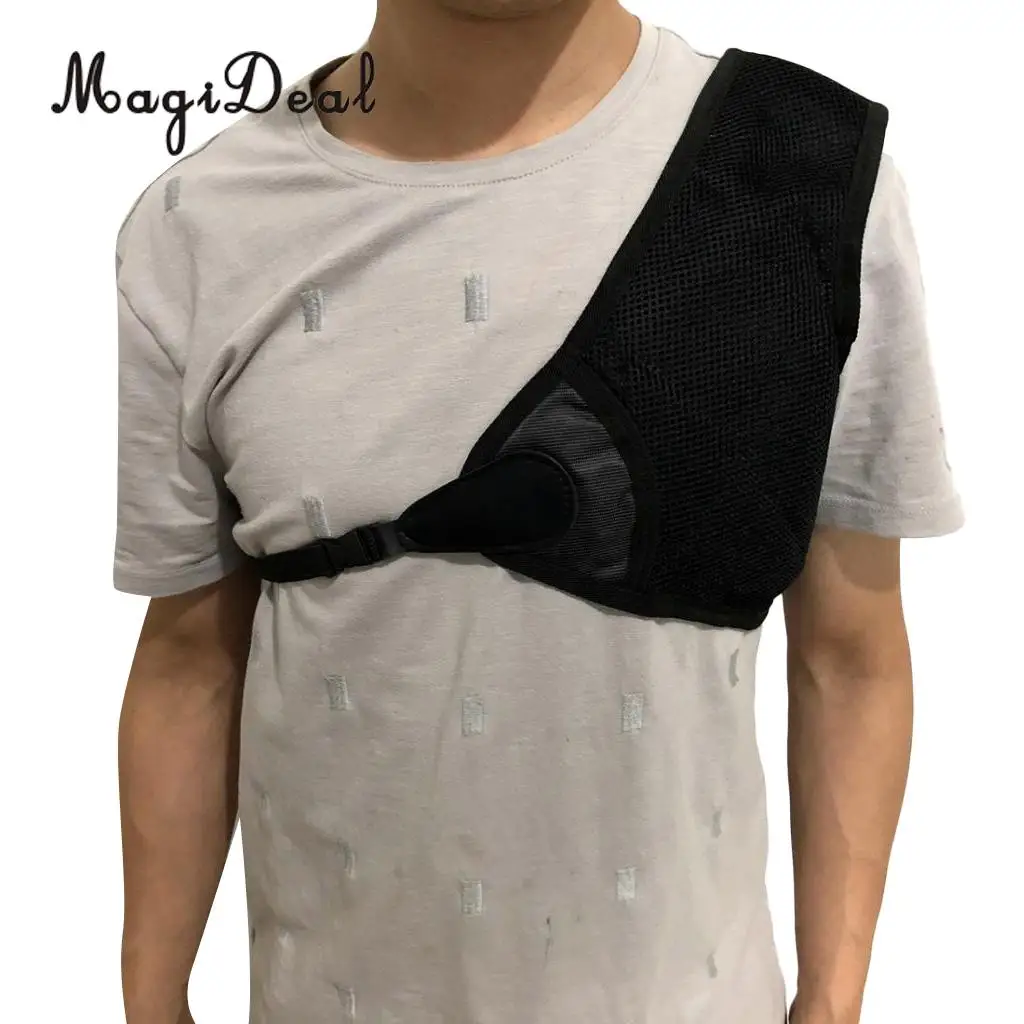

MagiDeal Lightweight Adjustable Archery Chest Protector Guard Padded Mesh for Hunting Shooting Bowstring Protective Gear